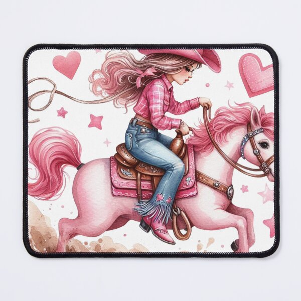 Item preview, Vintage Girly Pink Cowgirl designed and sold by francous03.