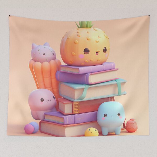 Item preview, illustration books in the style of kawaii art designed and sold by Nanthikan.