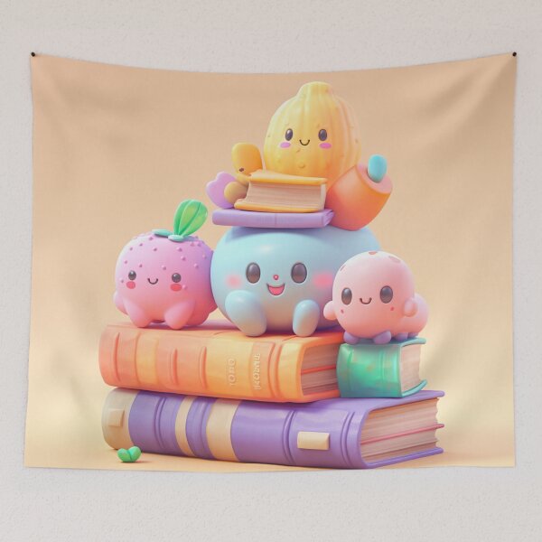 Item preview, illustration books in the style of kawaii art designed and sold by Nanthikan.