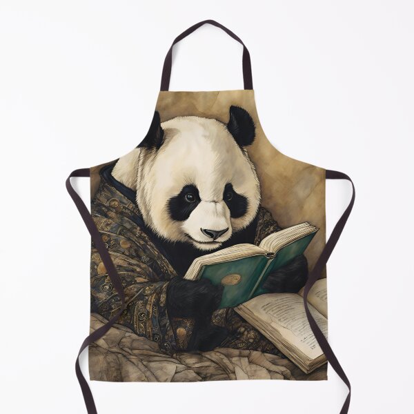 Item preview, funny panda reading book designed and sold by Mauswohn.