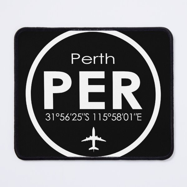 Item preview, PER, Perth Airport PER IATA Code designed and sold by Fly Buy Wear.