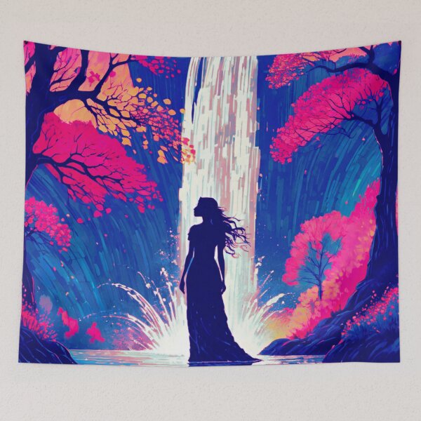 Item preview, Ethereal Waters: Spouted Woman in Front of Waterfall designed and sold by GrizzlyCollective.
