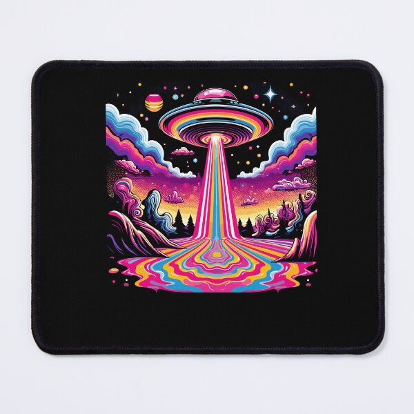 Item preview, Trippy UFO Vaporwave Psychedelic Art Lovers Cosmic Melting designed and sold by Dressed For Duty.