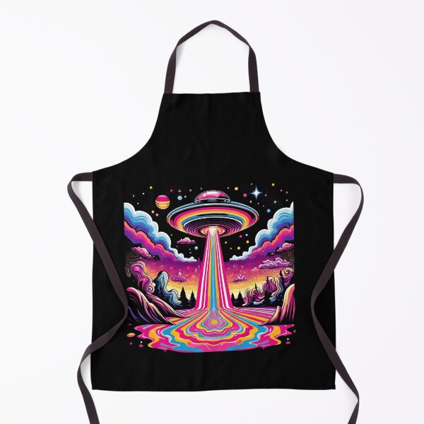 Aperçu de l'œuvre Trippy UFO Vaporwave Psychedelic Art Lovers Cosmic Melting créée et vendue par Dressed For  Duty.