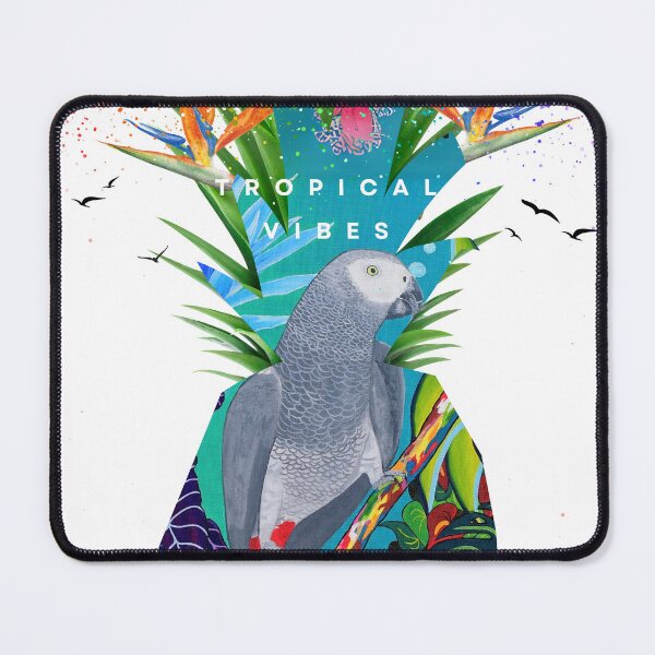 Item preview, Tropical vibes, Gabon Gray parrot designed and sold by GabiVitryArt.