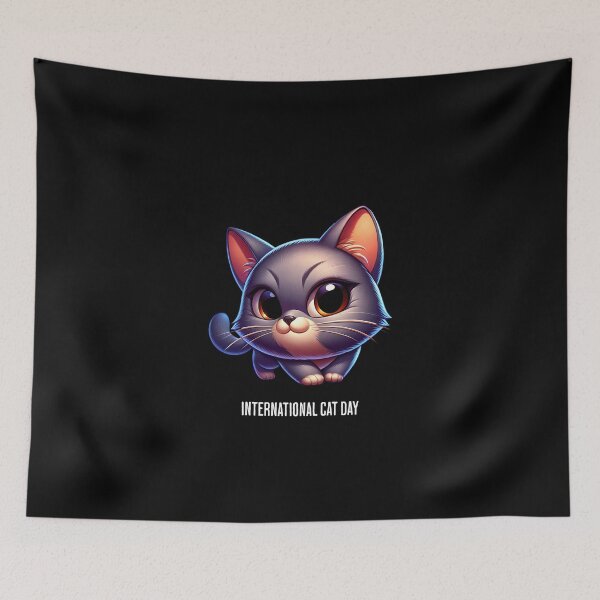 Item preview, Smart Cat - International Cat Day designed and sold by Pflugart.