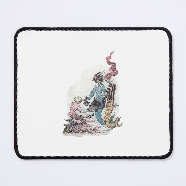 Item preview, Vintage Mermaid Trio with Cats, December 1912, The Delineator Magazine designed and sold by juiceboxvintage.