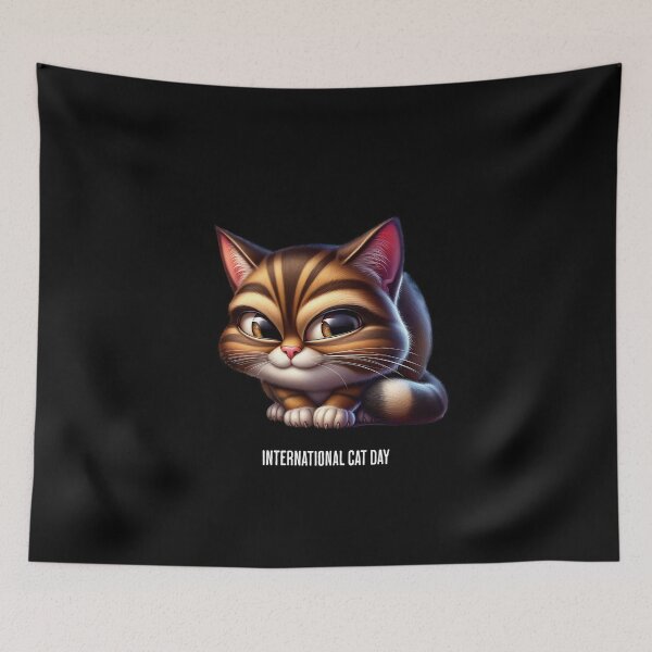 Item preview, Smart Cat - International Cat Day designed and sold by Pflugart.