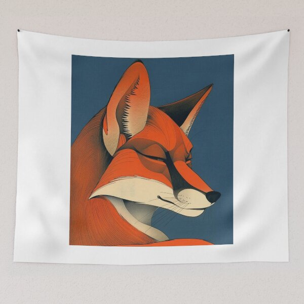 Item preview, Serene Fox in Contemporary Abstract Illustration designed and sold by socochollisa.