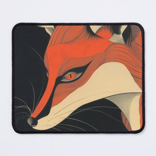 Item preview, Graceful Fox in Modern Abstract Portrait designed and sold by socochollisa.