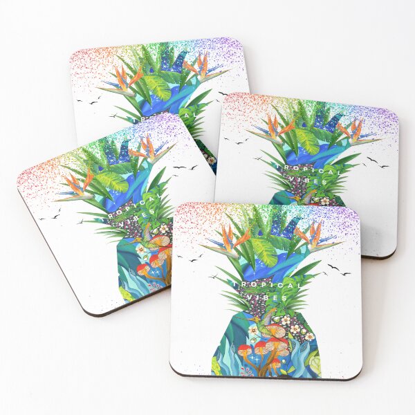 Item preview, Tropical vibes, hummingbird designed and sold by GabiVitryArt.