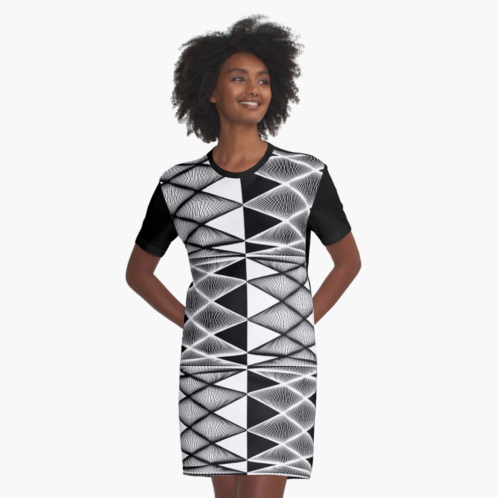 Lissajous XXI Graphic T-Shirt Dress
