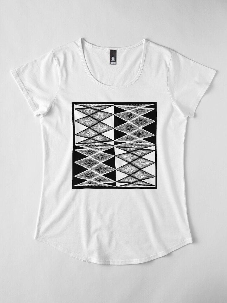 Alternate view of Lissajous XXI Premium Scoop T-Shirt