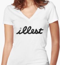 illest ................................ Women's Fitted V-Neck T-Shirt