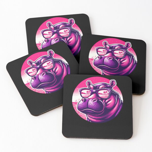 Item preview, Funny Plump Bespectacled Hippo With Sunglasses designed and sold by Dressed For  Duty.