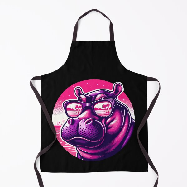 Item preview, Funny Plump Bespectacled Hippo With Sunglasses designed and sold by Dressed For Duty.