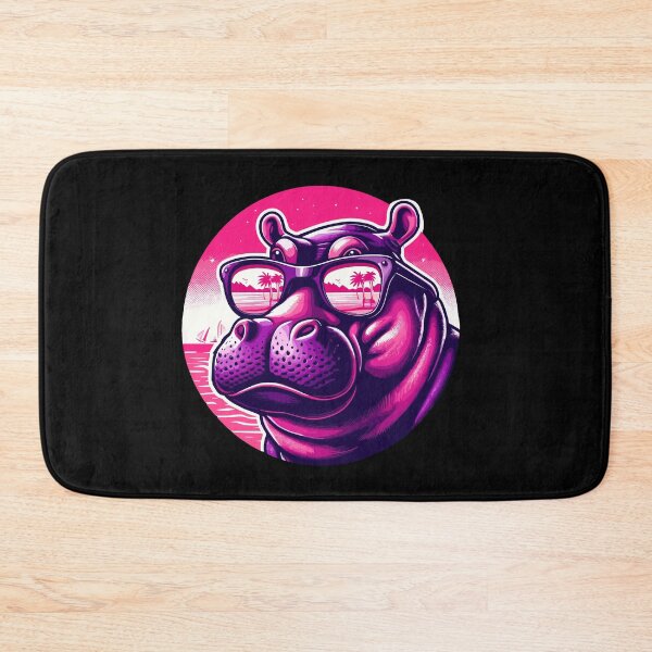 Item preview, Funny Plump Bespectacled Hippo With Sunglasses designed and sold by Dressed For  Duty.