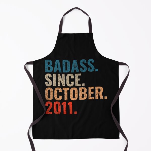 Item preview, Badass since October 2011 Vintage 2011 October birthday gift designed and sold by Teelogic.
