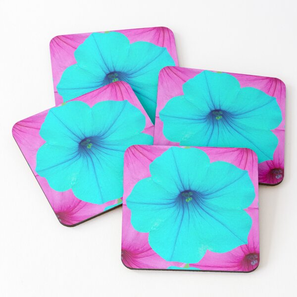Item preview, #4 Macro Pink Petunia Photography / Large BLUE Petunia Photography / Pink Floral Photography / Blue Floral Photography designed and sold by Victoria Rose.