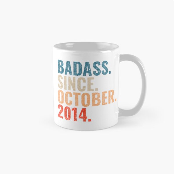 Item preview, Badass since October 2014 Vintage 2014 October birthday gift  designed and sold by Teelogic.