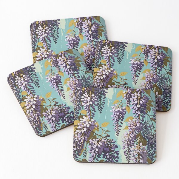 Item preview, Wisteria Retro Style Abstract Cottagecore Art 3 designed and sold by taiche.