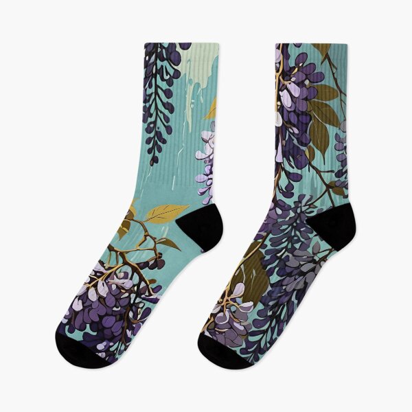 Item preview, Wisteria Retro Style Abstract Cottagecore Art 3 designed and sold by taiche.
