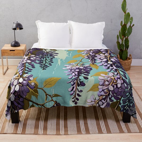 Item preview, Wisteria Retro Style Abstract Cottagecore Art 3 designed and sold by taiche.