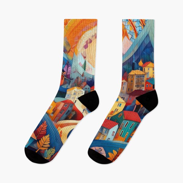 Item preview, Abstract town  designed and sold by rainsdesigns.
