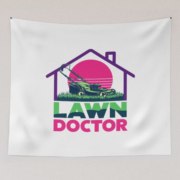 Item preview, Retro Lawn Doctor – Vintage Lawn Care Design  designed and sold by MotivaChic.
