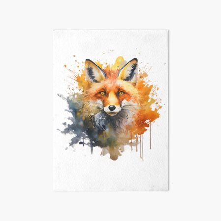Item preview, A picture of a wolf drawn in bright colors designed and sold by mutarid.