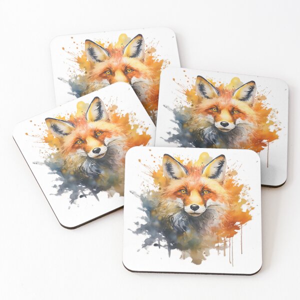 Item preview, A picture of a wolf drawn in bright colors designed and sold by mutarid.