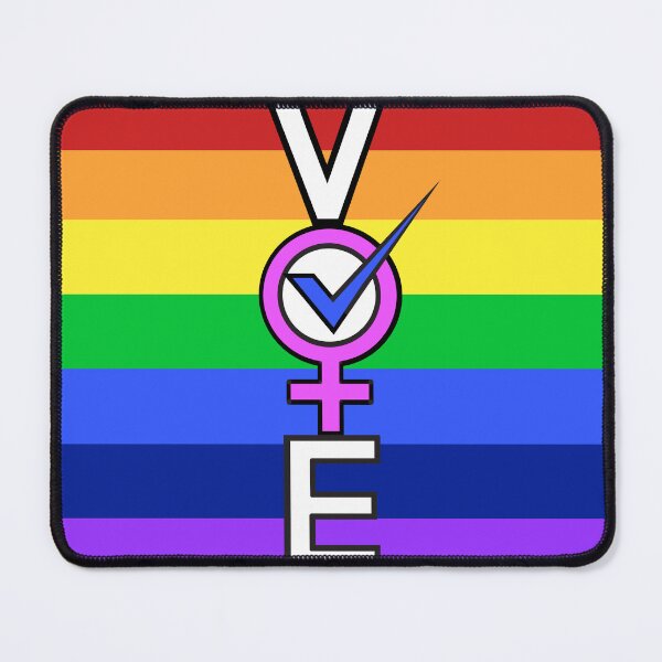 Item preview, DISEÑO DE ARCO IRIS DE VOTO DE MUJER designed and sold by Shoppers-Secret.