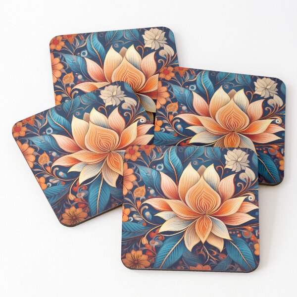 Item preview, Bohemian Abstract flowers 1 designed and sold by rainsdesigns.