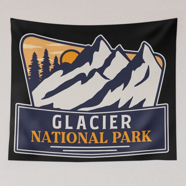 Item preview, Glacier National Park designed and sold by graphic-map.