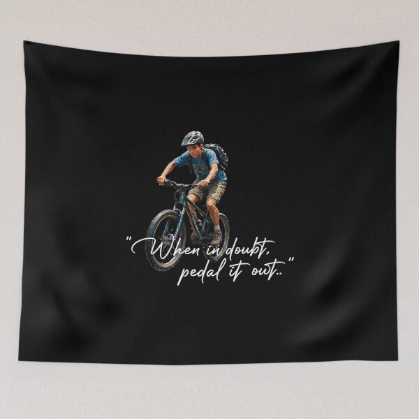 Item preview, "When in Doubt, Pedal it out" - Cycling Design designed and sold by InnovyaDesigns.