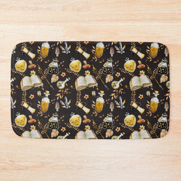 Item preview, Witchcraft watercolor botanical pattern dark designed and sold by MonochromeEcho.