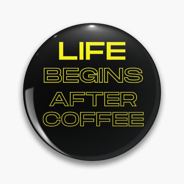 Item preview, LIFE BEGINS AFTER COFFEE FUNNY DESIGN designed and sold by KiziaMizia94.