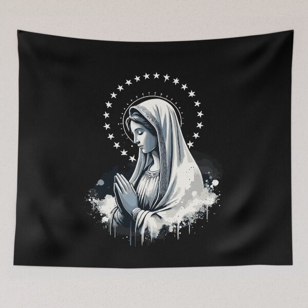 Item preview, Our Lady of Lourdes Saint Mary Powerful Symbol Mother Mary designed and sold by Dressed For  Duty.