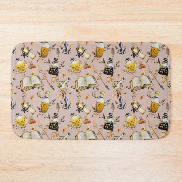 Item preview, Witchcraft watercolor botanical pattern peach designed and sold by MonochromeEcho.