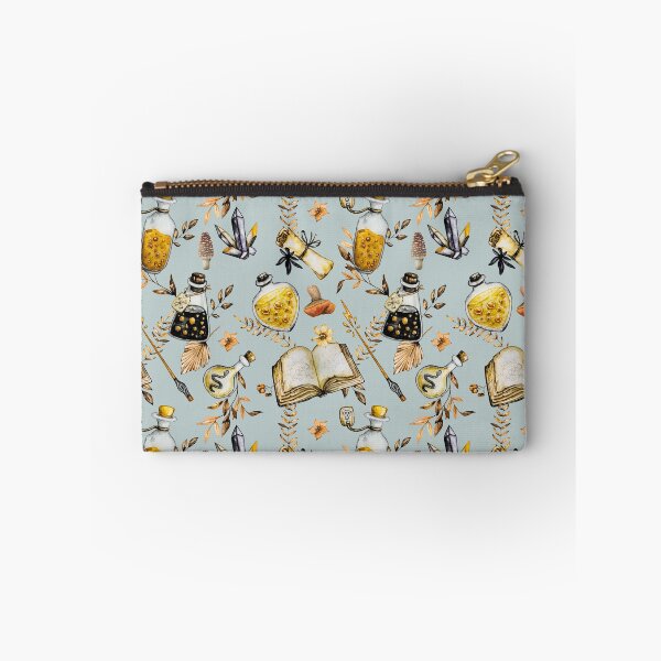 Item preview, Witchcraft watercolor botanical pattern dusty teal designed and sold by MonochromeEcho.