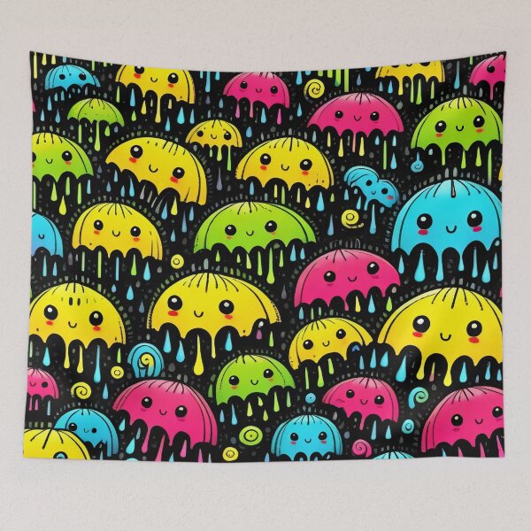 Item preview, Kawaii Rainy Day Pattern designed and sold by DreamCraze.