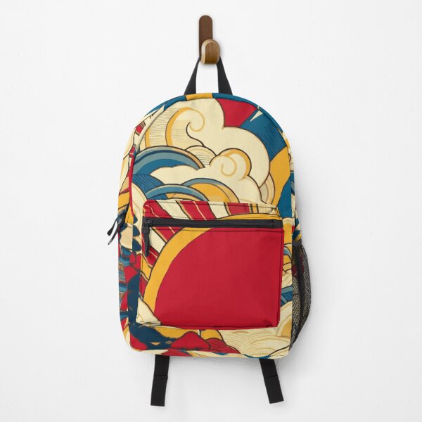 Item preview, Art Deco Sky - Red, Yellow, Blue Colors with Open Space designed and sold by Nataliya Kretsu.