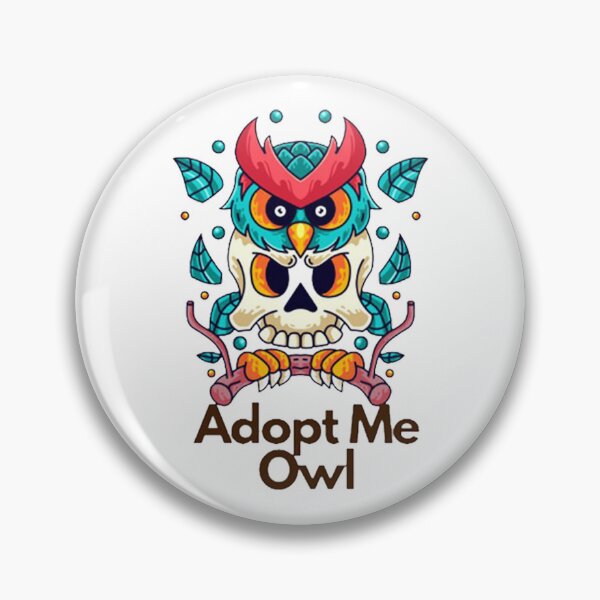 Item preview, Adopt Me Owl Owl With Skull  designed and sold by QuirkByLgnatius.