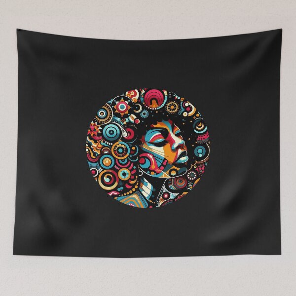 Item preview, Afro-Style Woman Ethno-Vibrant Fusion designed and sold by Indoni.