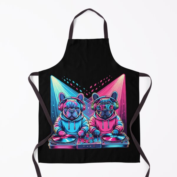 Item preview, Funny DJ French Bulldog Disco Sound Tech Headphone Music designed and sold by Dressed For  Duty.