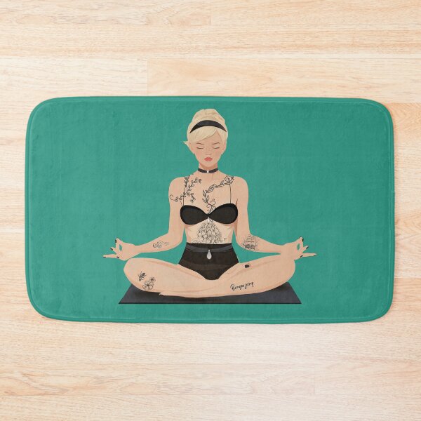 Item preview, Beautiful yoga blonde tattooed  designed and sold by Hen-C-Art.