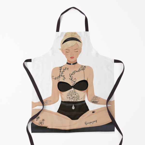 Item preview, Beautiful yoga blonde tattooed  designed and sold by Hen-C-Art.