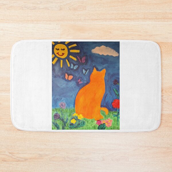 Item preview, Ginger Cat Abstract acrylic on canvas designed and sold by Oregon333.