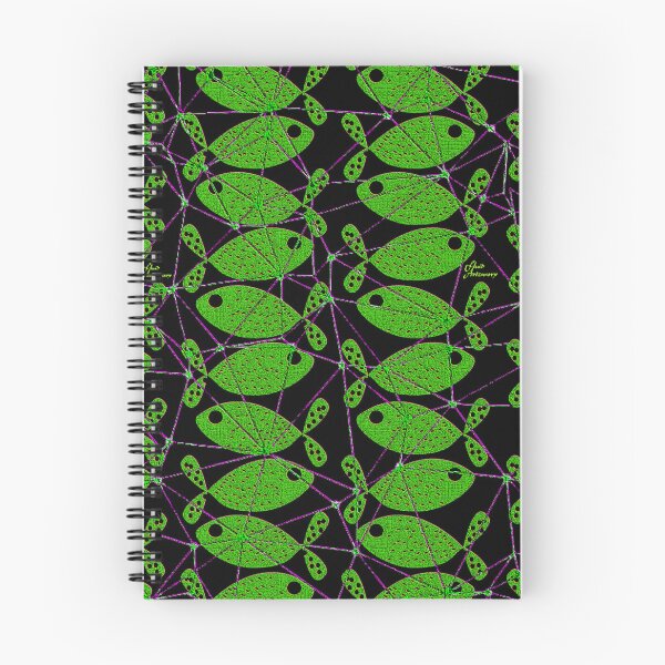 Item preview, Green Netted Fishies Yin of Yang designed and sold by Fluid Artzworx.