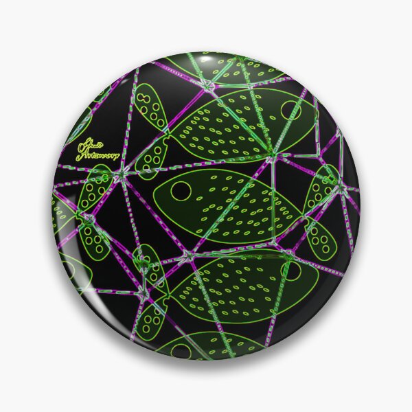 Item preview, Green Netted Fishies Yang of Yin designed and sold by Fluid Artzworx.